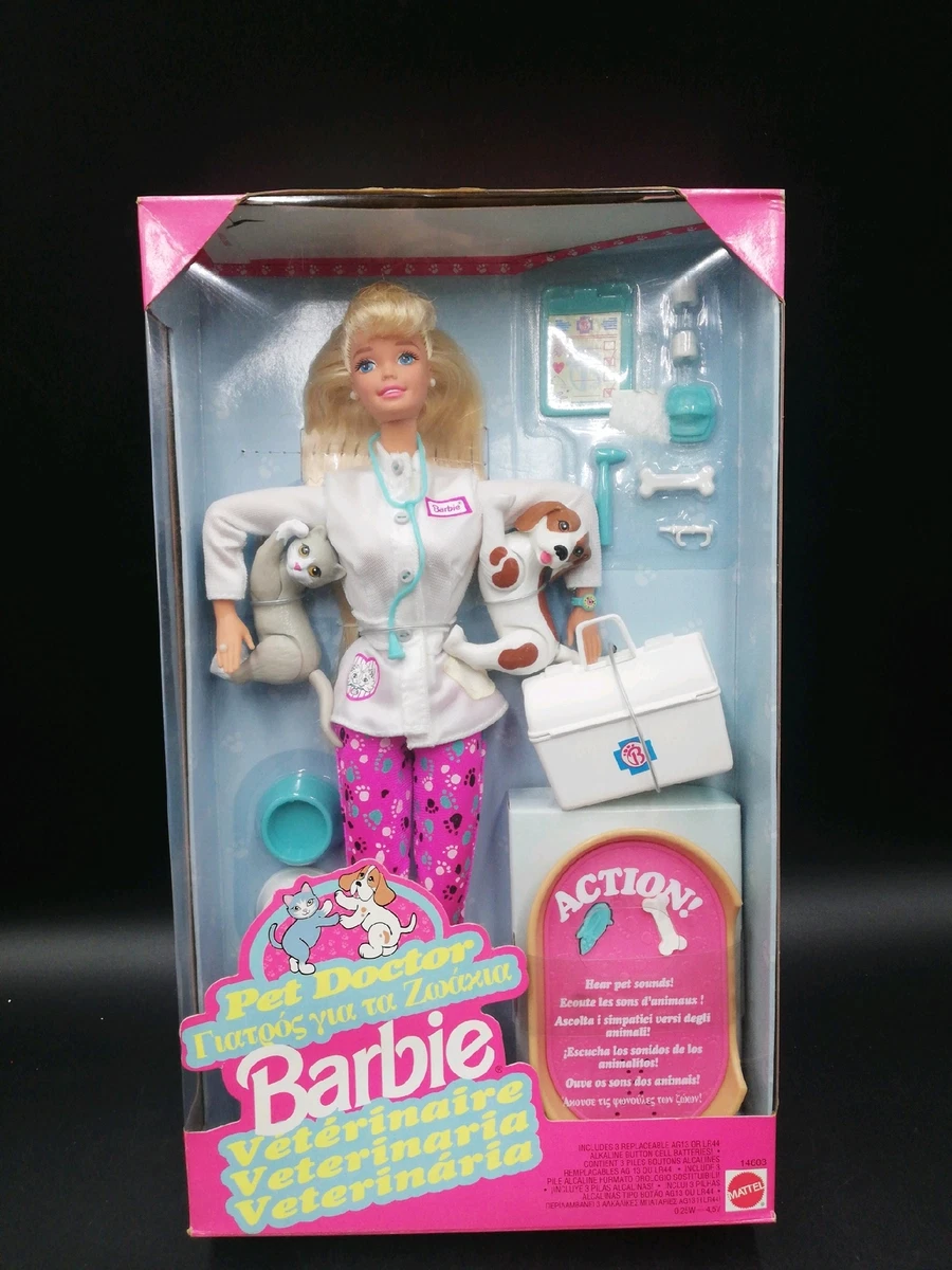 Barbie Carriere - Playset Barbie Dentista, bambola dottoressa bionda e piccola paziente, postazione e strumenti da dentista e tanti accessori, giocattolo per bambini