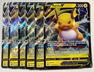 pokemon card raichu v price PSA 8 NM - MT variation to centering Pokemon Card Raichu V 045/172