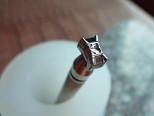 Stainless Steel leather craft heart basket Decorative pattern Stamp Tool 9 6mm