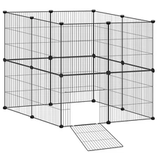 Dog Playpen Crate Fence Pet Play Pen Indoor Outdoor Exercise Puppy Kennel Cage