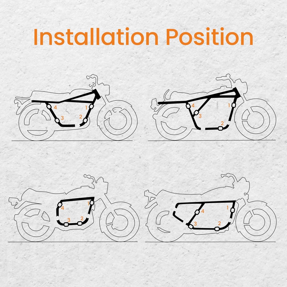 ショートです。 Sidecar Installation Kit 3 Long Struts 1 Short Strut for