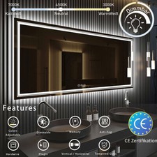 Grande specchio bagno illuminazione LED specchio bagno specchio parete 100/120/160/180