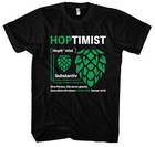 Hoptimist T-Shirt | Bier Tshirt Herren Party Shirt Geschenke für Männer Beer