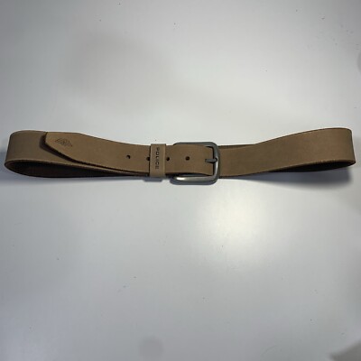 Police Genuine Leather Beige Suede Belt Western Buckle Women  display picture 3