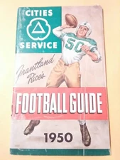 1950 FOOTBALL GUIDE CITIES SERVICE VERY RARE AND HARD TO FIND BOOK 1950!