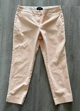 Talbots Hampshire Curvy Peach Crop Ankle Casual Pants Women s 8 Petite