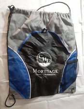 CHL Mortgage Drawstring 15x13in Bag black blue gray