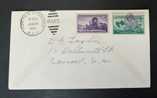 1954 VICTORY LOAN PURPLE ILLUSTRATED TORCH FANCY CANCEL ! PORTS & CONCORD RPO NH