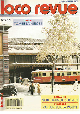 LOCO REVUE N°544 DECOR: SNOWFALL / HO NETWORK SINGLE WAY SOUTHEAST / STEAM