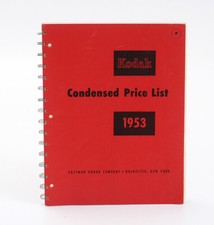 KODAK CONDENSED PRICE LIST, 1953/cks/200137
