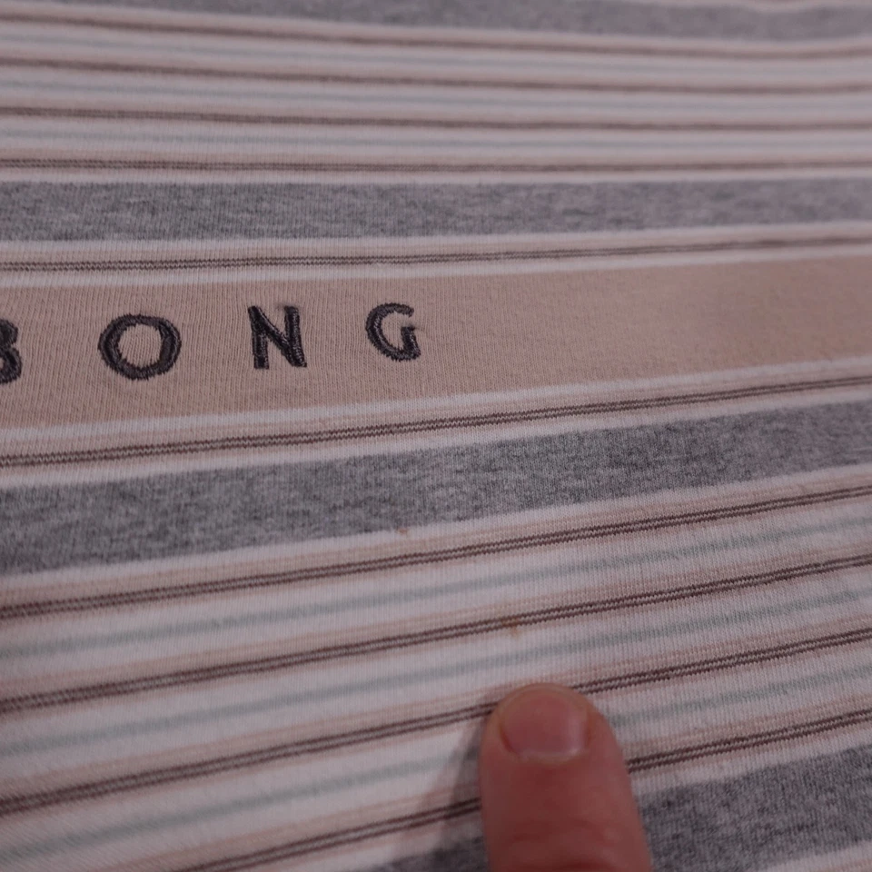 Рубашка мужская Billabong M в полоску с длинным рукавом футболка вышитая серфинг Y2k коньки 12380 - Изображение 3 из 4