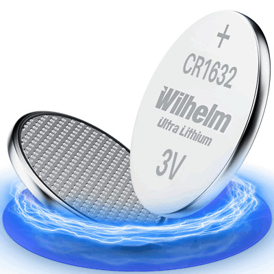 2 x CR1632 WILHELM Blister Lithium Knopfzelle 3V 140 mAh ø16 x 3,2 mm Batterie D