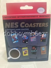 NES Game Coasters Nintendo Super Mario Zelda Donkey Kong Metroid set of 8