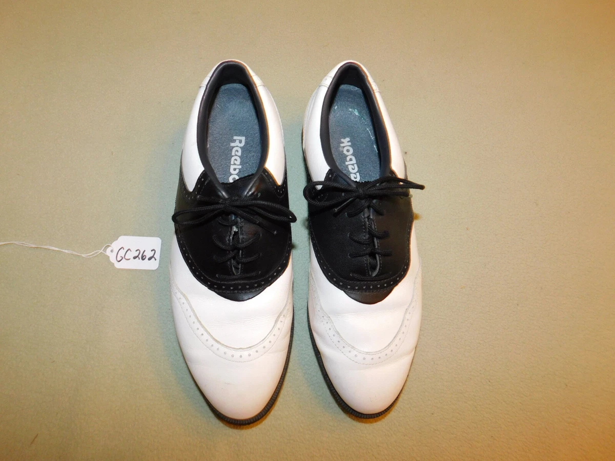 Reebok White Black Women s Golf Shoes Size 7 1 2 GC262