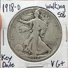 1918-D Liberty Walking - Key Date VG+ ( RAW1035 )
