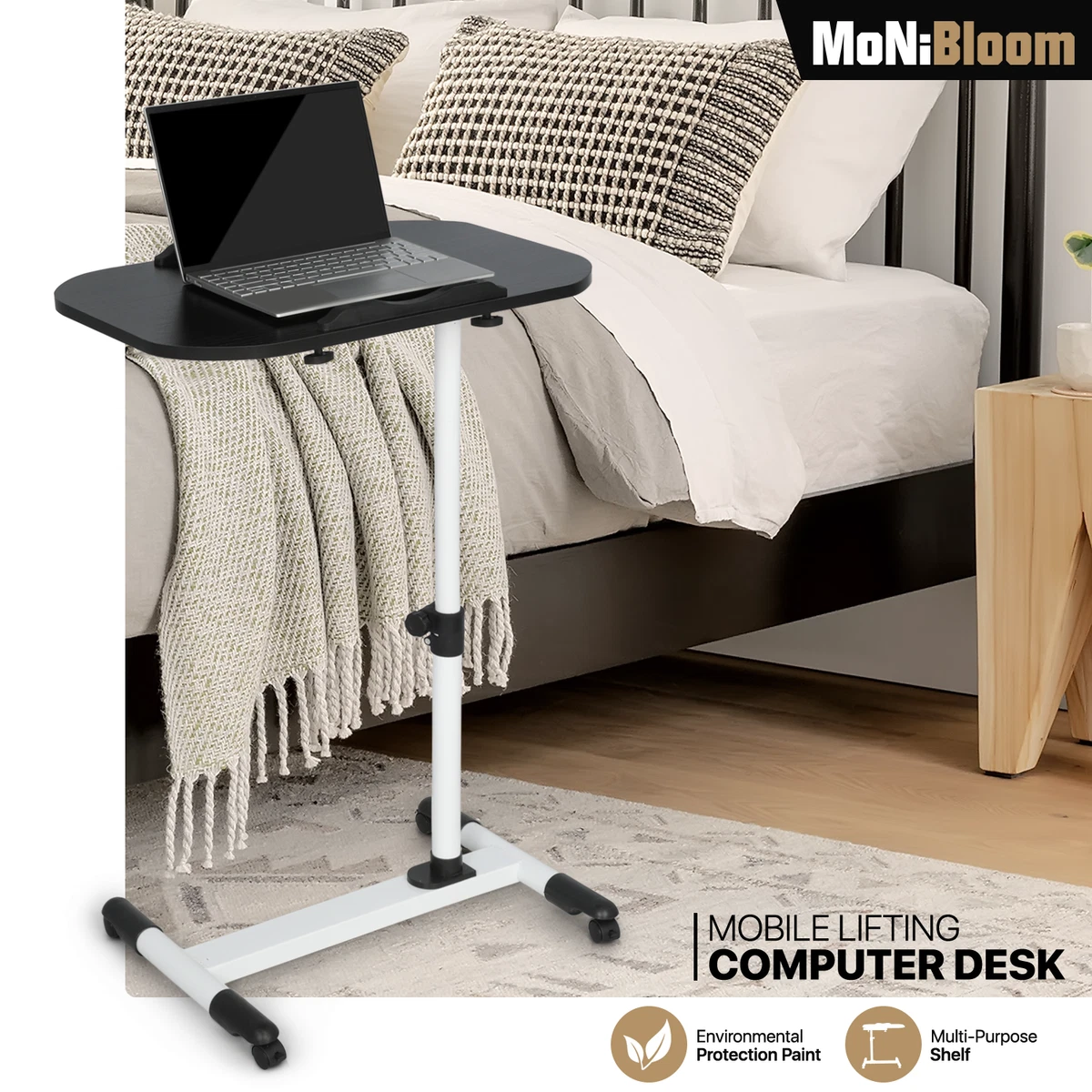 Swivel desk for bed deals