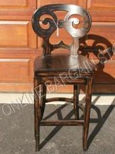 Frontgate Solid Wood Kitchen Dining BAR 30" Height Counter Barstool Chair 