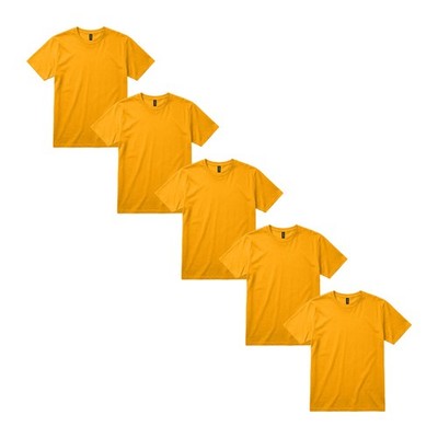 Herren 5er Pack Gildan T-Shirts | Uni Heavy Cotton Kurzarm Multipack Tees