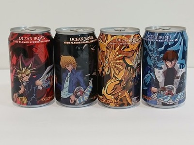 Ocean Bomb Yuzu Sparkling Water 4 Pack Sealed Yu-Gi-Oh Yugi Kaiba Marik Joey New