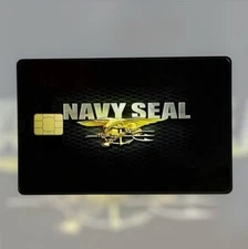 USN UNITED STATES NAVY SEAL TRIDENT CREDIT DEBIT CARD CUSTOM SKIN STICKER 1PC