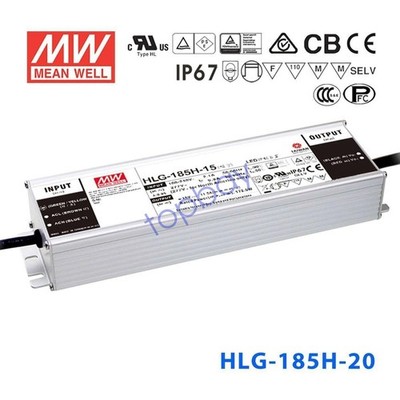Mean Well HLG-185H-20 Power Supply 185W 20V