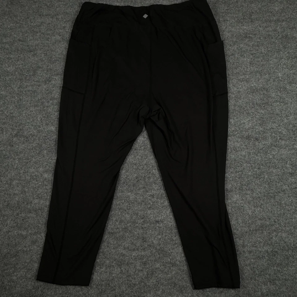 Rise by LuLaRoe 紧身裤女式 3X 黑色高腰弹力口袋运动服健身房 — 第 3/4 张图片