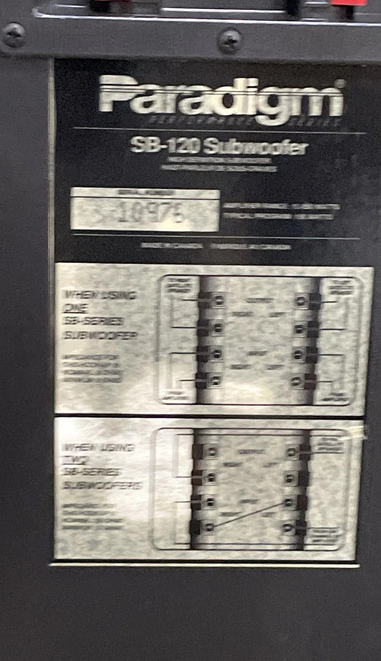 Subwoofer pasivo Paradigm SB-120 12" graves de alto rendimiento de alta resistencia Foto 3 de 4