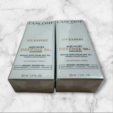 FOR 2 Lancome UV Expert Aquagel Defense Sunscreen SPF 50+ Primer 1 oz 30 ml NEW