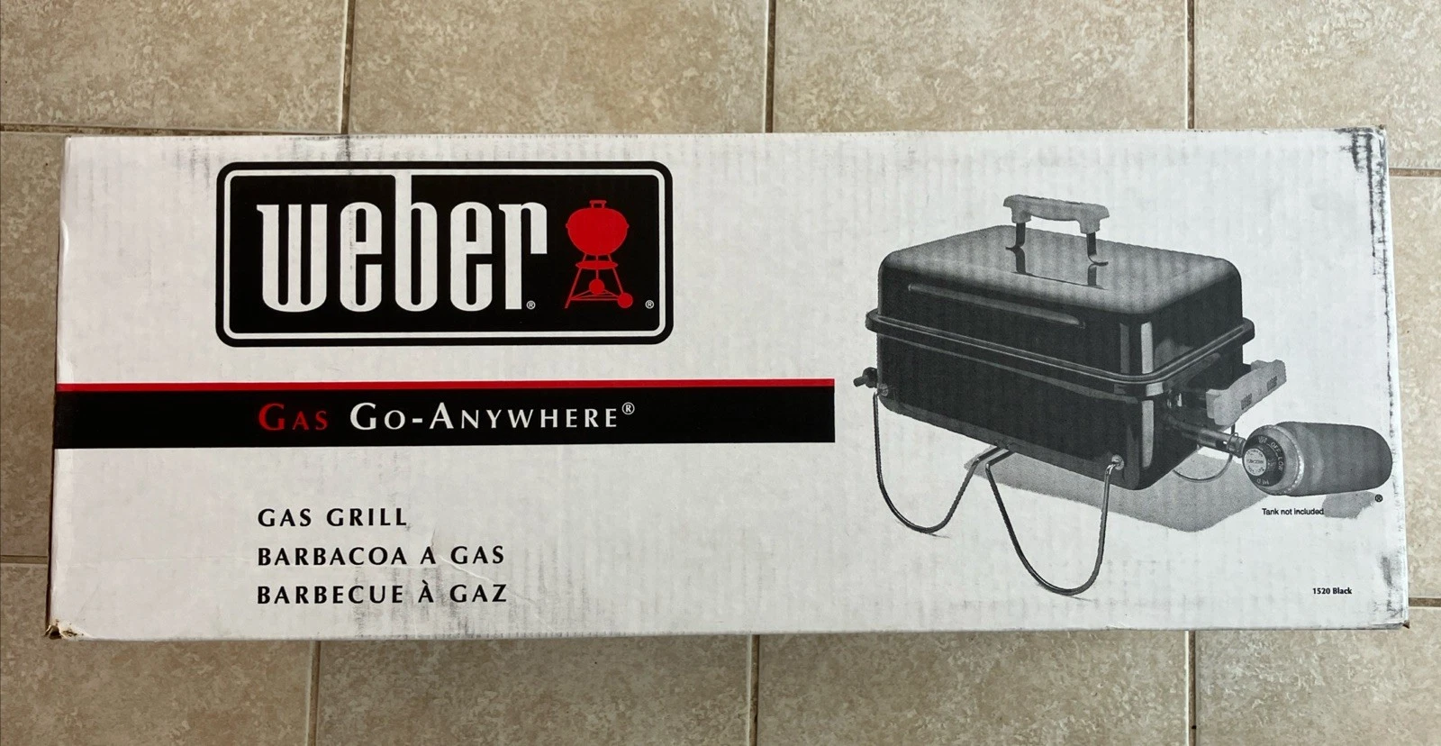 Vintage Weber Go-Anywhere Gas Grill 1520 Black Portable Propane NEW In Box
Opens in a new window or