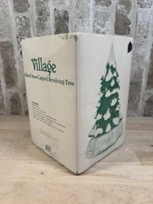 Dept 56 Village Accessory⭐️Lighted Snow Capped Revolving Christmas Tree⭐️NEW⭐️