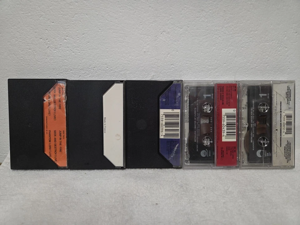 Metallica Cassette Lot Jump In The Fire Creeping Death Lightning Puppets AJFA - Image 2 of 4
