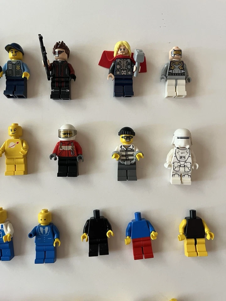 Смешанный винтажный лот минифигурок LEGO Marvel Star Wars полиция пожарный космос - Изображение 3 из 4