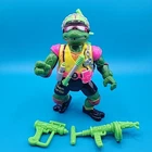 Vintage 1992 Playmates TMNT Sewer Spittin' Spitting Raph Figure W Guns