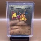 Pokemon Base Set 1st Edition Charizard/ Dracaufeu Gold Foil Fan Art Card  120hp