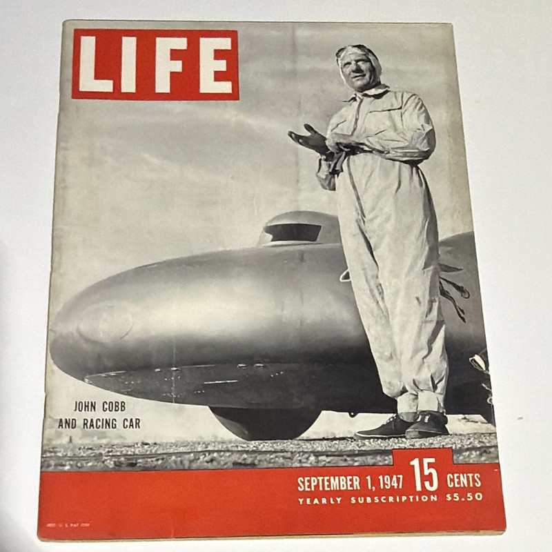 LIFE Magazine September 1 1947 Illustrated English News John Cobb Racing Cars