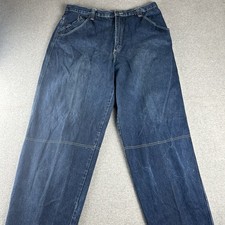 Vtg Karl Kani Men's 38x34 Baggy Relaxed Denim Jeans Streetwear Hip Hop Carpenter