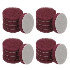 2" Power Scrub Pads 20 Pcs Scrubbing Pads for Home Cleaning, Red