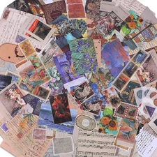 Scrapbook Supplies Pack (200 Pieces) for Art Journaling Bullet Junk Journal