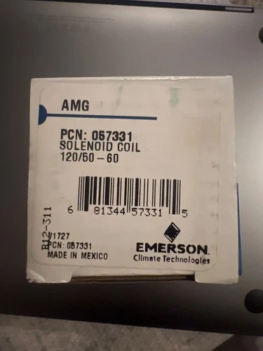 Solenoid Coil, EMERSON, AMG, 120 VOLTS, PART# 057331