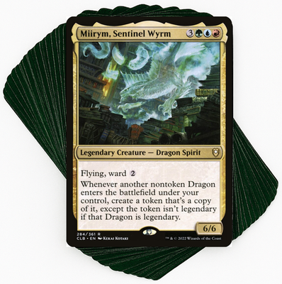 Custom Commander Deck*** Miirym, Sentinel Wyrm - Dragons - EDH MTG Magic  Card | eBay