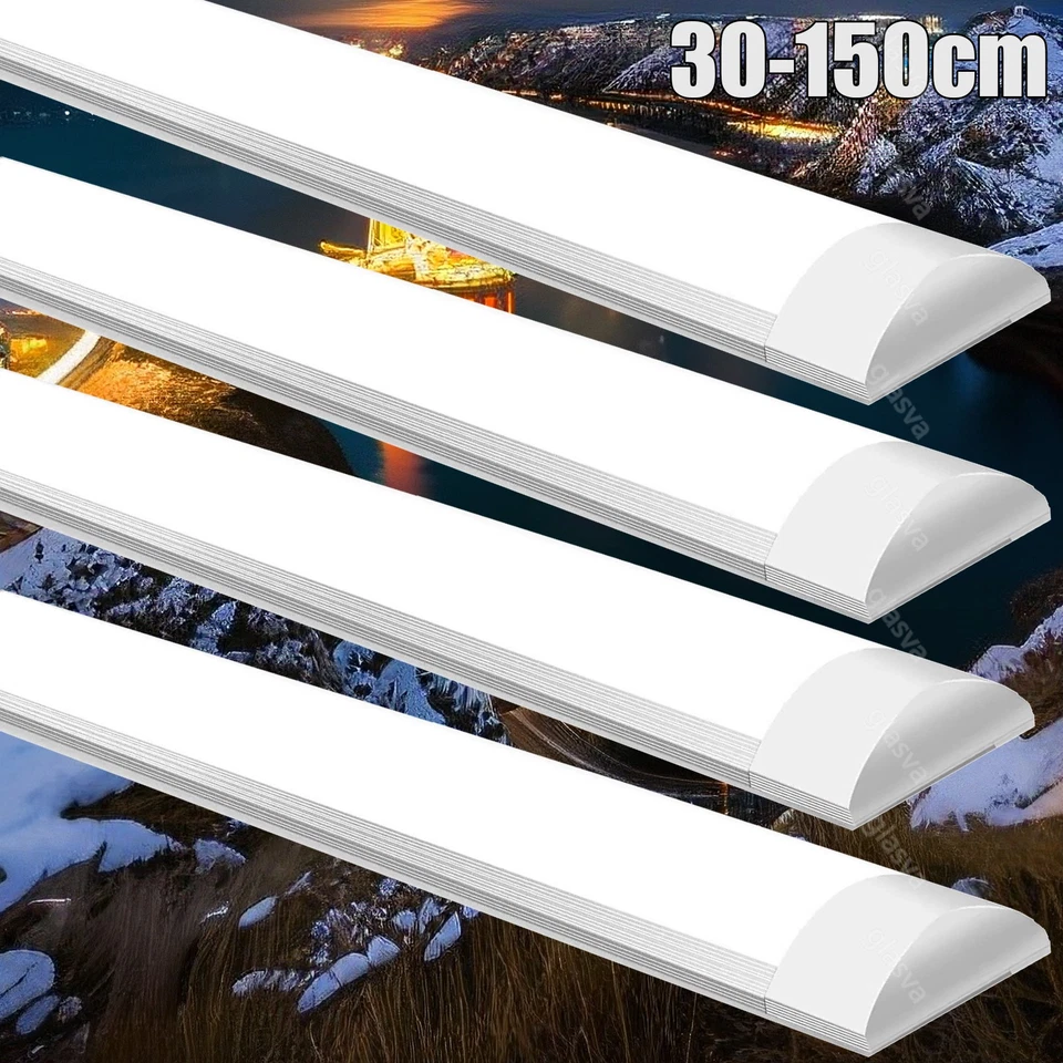 LED Deckenlampe Deckenleuchte Panel Lampe Licht Bürolampe Büro Büroleuchte Flach - Bild 1 von 4