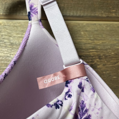 Ambrielle Bügel BH lila Blumen super weich vollflächig 38DDD neu ohne Etikett - Bild 7 von 8