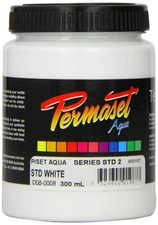 Permaset Aqua 300ml Fabric Printing Ink - Standard White