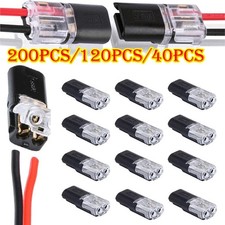 120 PCS Plug-In Quick Wire Connectors, Reusable Clamp Terminal Blocks for Cables