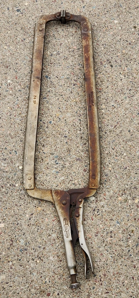 Petersen DeWitt Vise-Grip Locking C Clamp Pliers (1) 18R and  (1) 24SP USA - Image 2 of 4