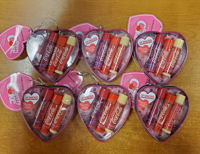 6 Tins of 3:  Lip Smacker Coca Cola Lip Balm Trio in Collectible Tin (5252) - 9C