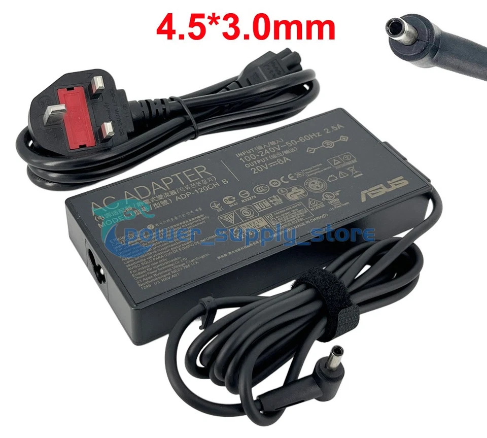 Neu 120W 20V 6A Netzteil Ladegerät für Asus Vivobook Pro 14 X7400 X7400PC