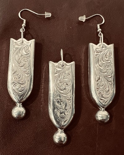 ~**Bob’s Custom Saddles**~ Repurposed Saddle Silver Earrings!! Super Cool!!