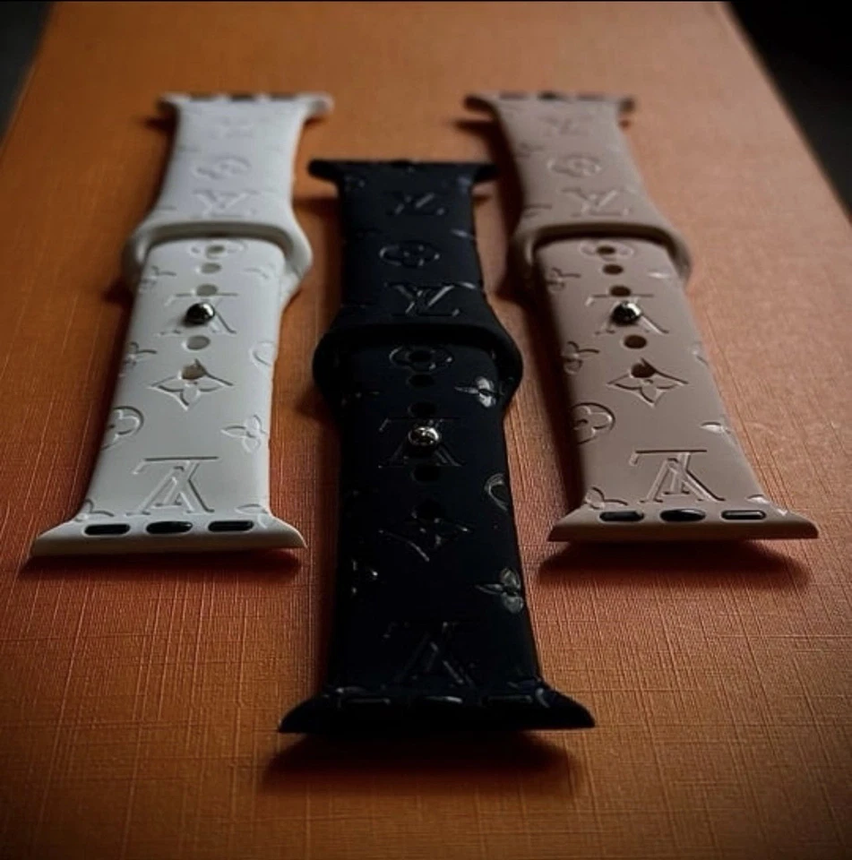 Pulseira luxuosa de silicone para Apple Watch Series SE 10 9 8 7 6 5 38/40/41/42/44/45mm - Imagem 4 de 4
