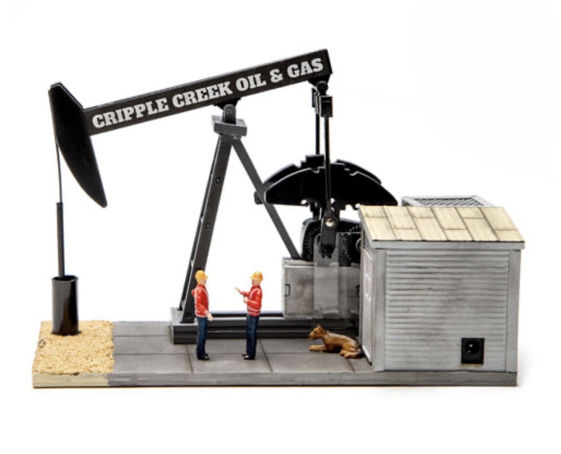 MENARDS CRIPPLE CREEK OIL & GAS BEAM PUMP OPERATING ACCESSORY! O GAUGE